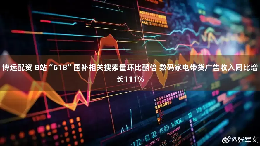 博远配资 B站“618”国补相关搜索量环比翻倍 数码家电带货广告收入同比增长111%