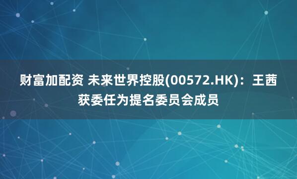 财富加配资 未来世界控股(00572.HK)：王茜获委任为提名委员会成员