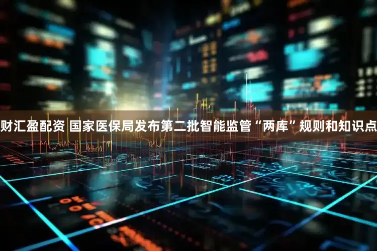 财汇盈配资 国家医保局发布第二批智能监管“两库”规则和知识点